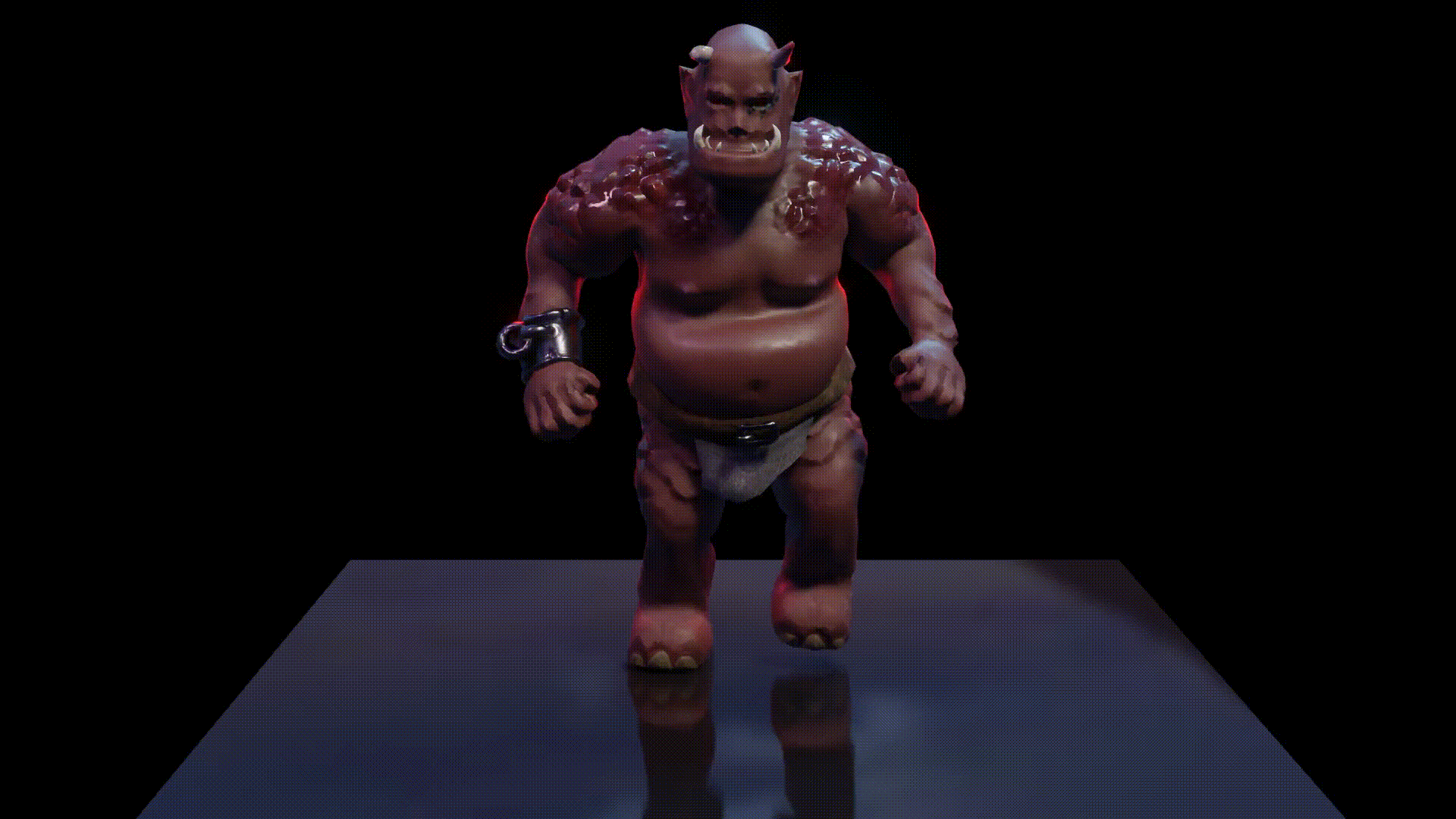 Red Ogre walk cycle